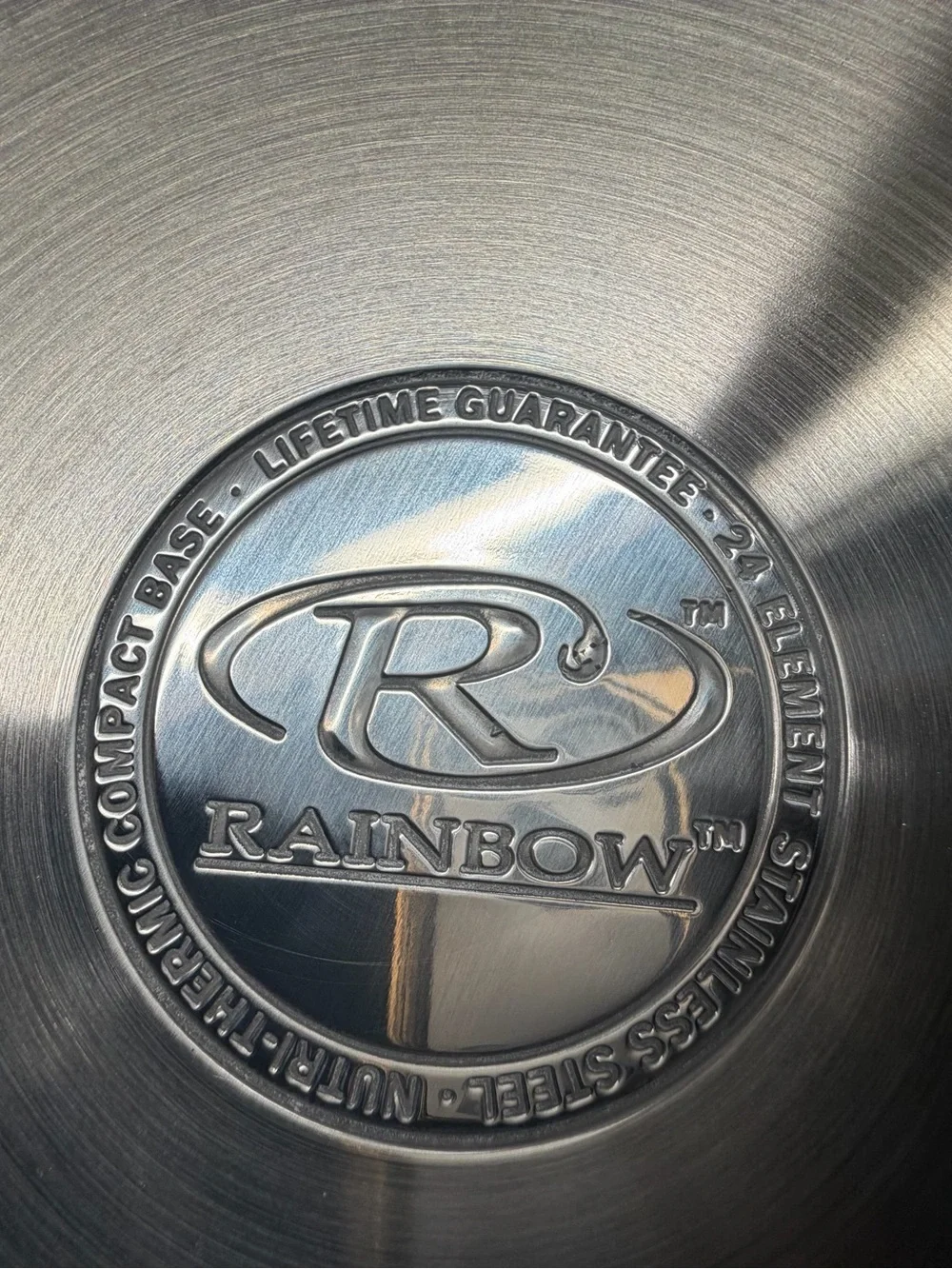 Rainbow 24cm Stainless Steel Saucepan Pot w/ Temp Gauge Vapo Lid 24 Element